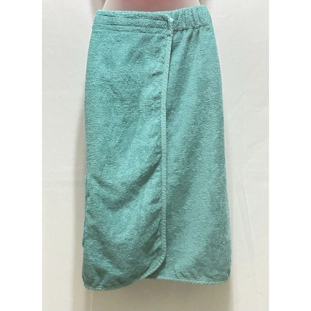 Melsimo by TowelSelections Small 100% Cotton Green Wrap Towel Shower Beach Pool